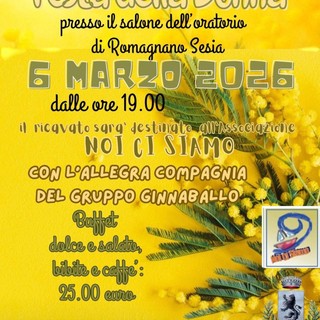 Romagnano Sesia, Festa della Donna all’oratorio: serata con ginnaballo e ricavato in beneficenza Romagnano Sesia, Festa della Donna all’oratorio: serata con ginnaballo e ricavato in beneficenza