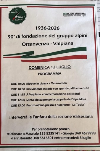 Valduggia e Cellio con Breia, gli Alpini celebrano i 90 anni del gruppo Orsanvenzo-Valpiana Valduggia e Cellio con Breia, gli Alpini celebrano i 90 anni del gruppo Orsanvenzo-Valpiana