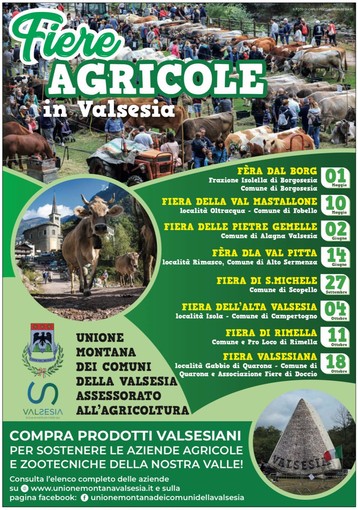 Fiere agricole in Valsesia, il calendario degli appuntamenti 2026