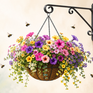 Borgosesia, fiori sospesi in via Duca d’Aosta: bellezza a costo zero e attenzione alle api