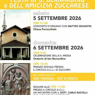 A Zuccaro un fine settimana tra musica, tradizione e memoria per San Bernardino