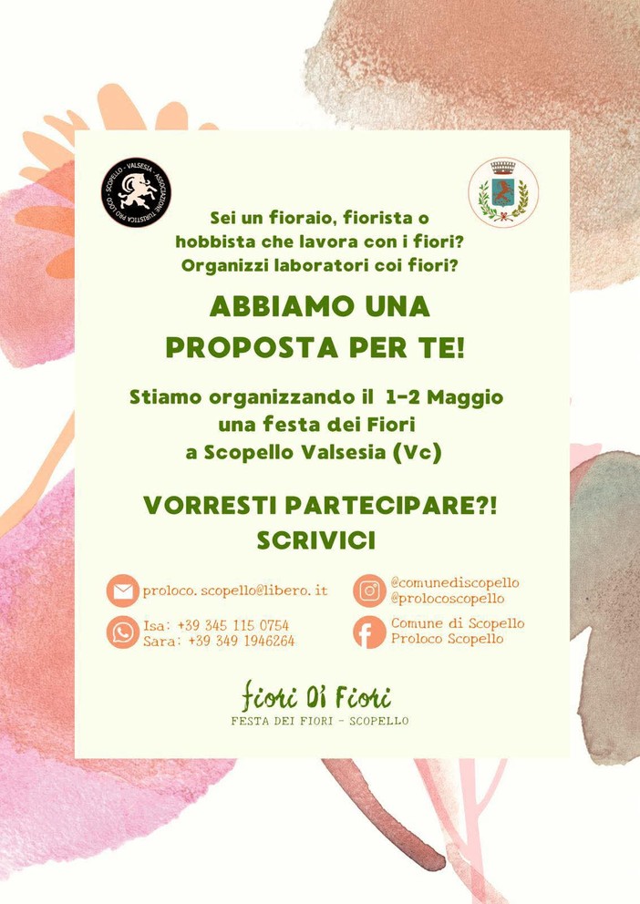 A Scopello si prepara “Fiori di Fiori”: aperta la ricerca di fiorai, floristi e hobbisti per la festa del 1° e 2 maggio