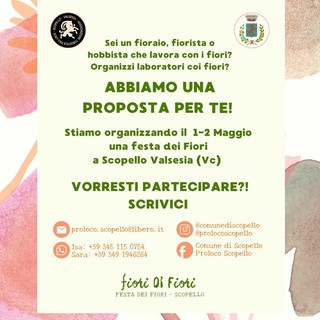 A Scopello si prepara “Fiori di Fiori”: aperta la ricerca di fiorai, floristi e hobbisti per la festa del 1° e 2 maggio