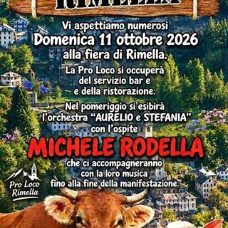 Rimella, l’11 ottobre la 17ª Fiera del bestiame tra animali, bancarelle e musica dal vivo