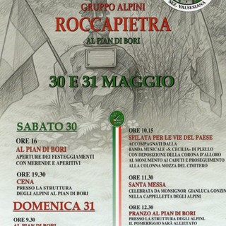 Roccapietra, due giorni di raduno per il Gruppo Alpini al Pian di Bori
