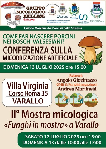 Varallo: Una interessante “due giorni” dedicata al mondo dei funghi.