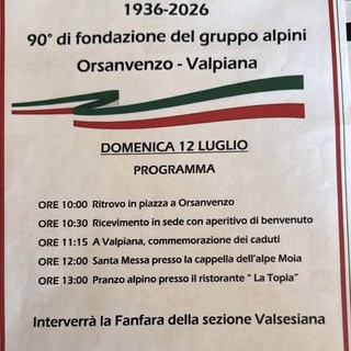 Valduggia e Cellio con Breia, gli Alpini celebrano i 90 anni del gruppo Orsanvenzo-Valpiana