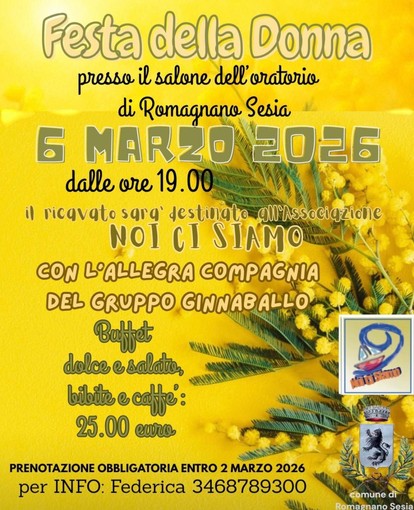 Romagnano Sesia, Festa della Donna all’oratorio: serata con ginnaballo e ricavato in beneficenza