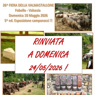 Rinviata al 24 maggio la Fiera della Valmastallone a Fobello