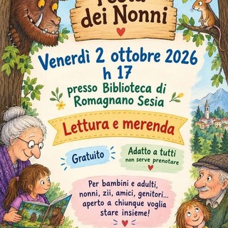 Romagnano Sesia, domani la Festa dei Nonni in Biblioteca tra letture e merenda