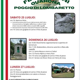 Quarona, tre giorni di Festa Alpina al Poggio di Lombaretto