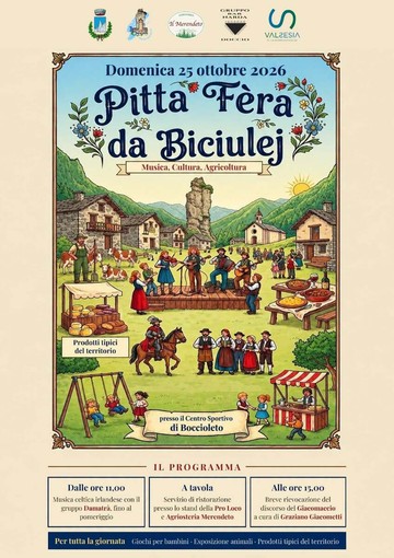 A Boccioleto domenica 25 ottobre la “Pitta Fèra da Biciulej” A Boccioleto domenica 25 ottobre la “Pitta Fèra da Biciulej”