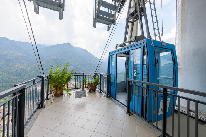 Funivia del Sacro Monte di Varallo, ultime settimane prima della chiusura per manutenzione Funivia del Sacro Monte di Varallo, ultime settimane prima della chiusura per manutenzione