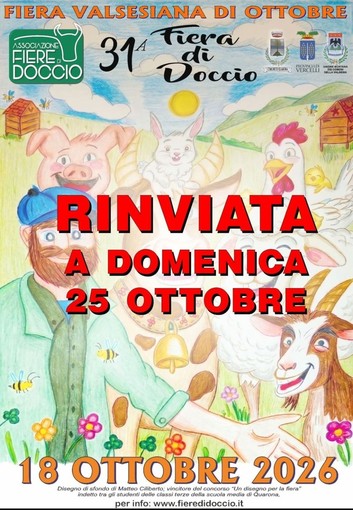 Fiera di Doccio rinviata al 25 ottobre per il maltempo Fiera di Doccio rinviata al 25 ottobre per il maltempo