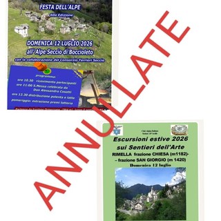 Val Mastallone, incendi: annullate la Festa dell’Alpe Seccio e la visita sui Sentieri dell’Arte