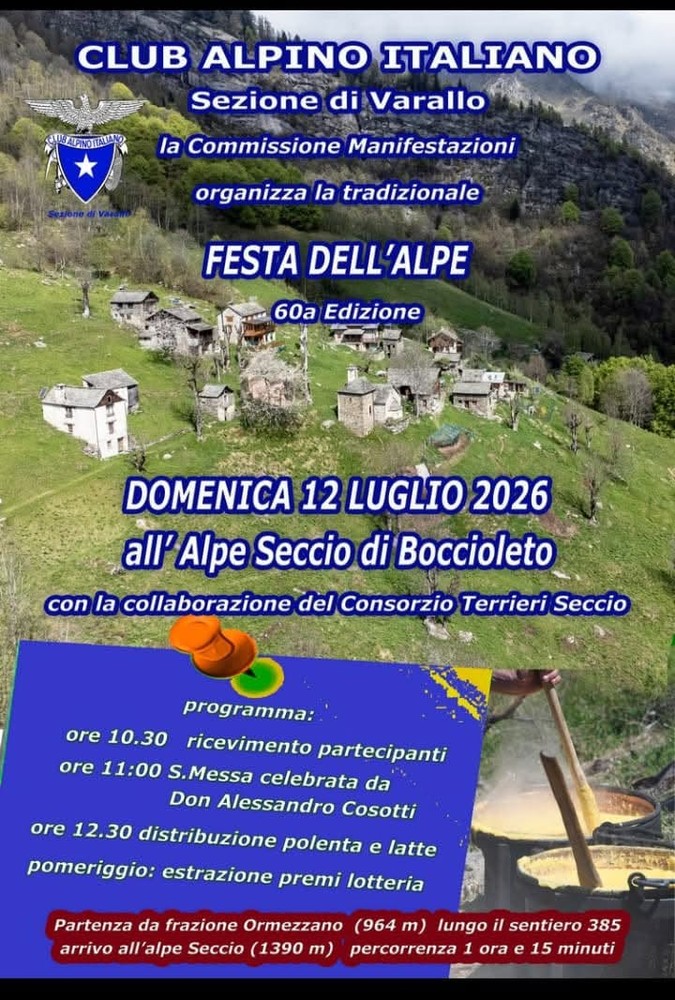 All’Alpe Seccio torna la Festa dell’Alpe del CAI Varallo All’Alpe Seccio torna la Festa dell’Alpe del CAI Varallo