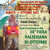 Quarona si prepara alla 30ª Fiera Valsesiana di Ottobre: sabato la serata di presentazione al Salone Sterna