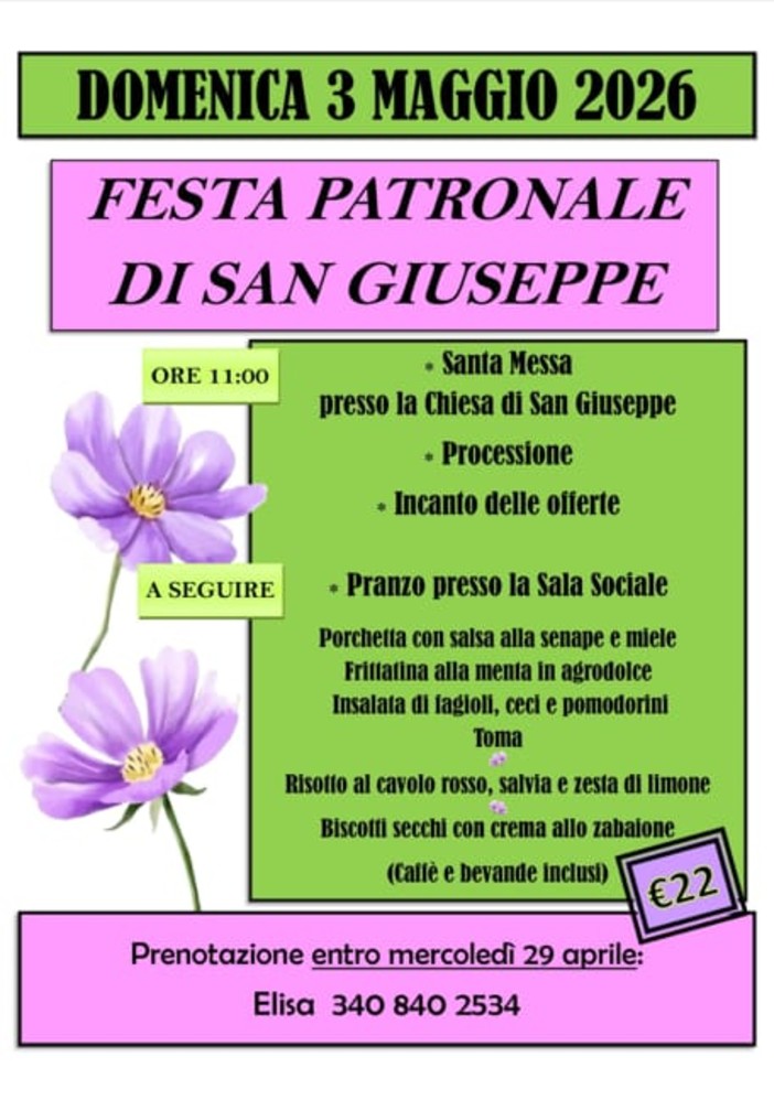 Alto Sermenza, domenica la festa patronale di San Giuseppe