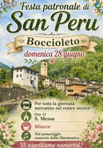 Boccioleto celebra San Peru con mercatino, messa, miacce e musica Boccioleto celebra San Peru con mercatino, messa, miacce e musica