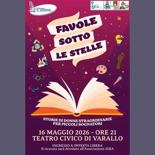 Al Teatro Civico di Varallo una serata con “Favole sotto le stelle”