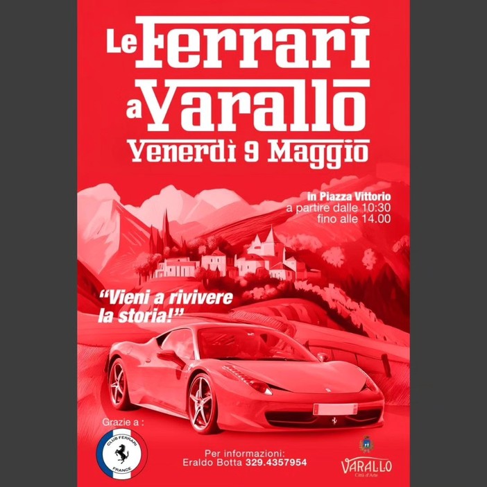 La Ferrari fa tappa a Varallo!