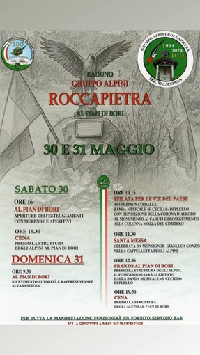 Roccapietra, due giorni di raduno per il Gruppo Alpini al Pian di Bori Roccapietra, due giorni di raduno per il Gruppo Alpini al Pian di Bori