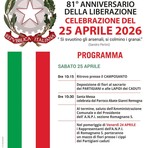 Romagnano Sesia celebra il 25 Aprile: cerimonia al camposanto, messa e omaggio ai Partigiani caduti