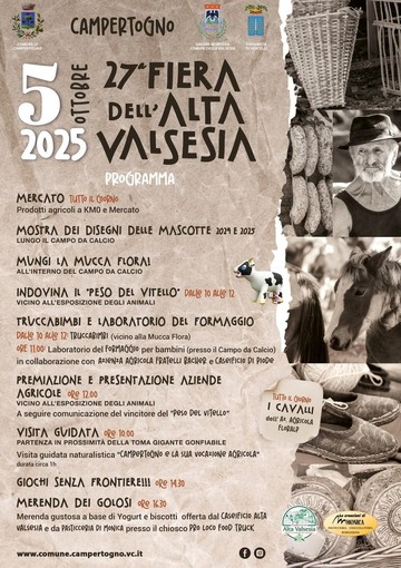 Campertogno ospita la 27ª Fiera dell’Alta Valsesia