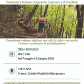 Borgosesia, al via il gruppo di cammino ai Giardini Pubblici