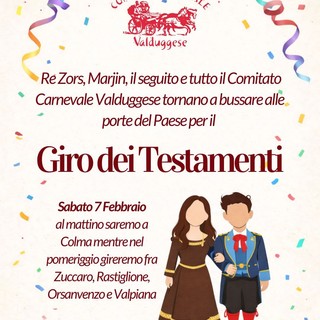 Valduggia, il Giro dei Testamenti riporta il Carnevale tra le case del paese