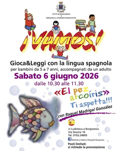 A Borgosesia si gioca e si legge in spagnolo con “¡Vamos!” A Borgosesia si gioca e si legge in spagnolo con “¡Vamos!”