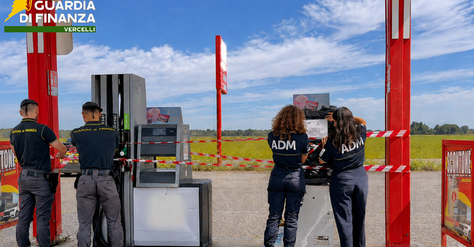 Infiltrazioni mafiose, scatta la chiusura di un distributore nel Vercellese
