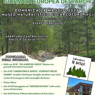 Giornata Europea dei Parchi, natura e attività per famiglie al Museo Naturalistico di Carcoforo