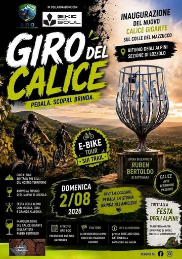 Lozzolo, domenica il “Giro del Calice” in e-bike tra trail, colline e Festa degli Alpini