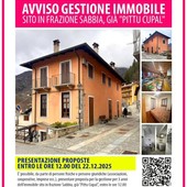 Varallo, aperta la selezione per la gestione dell’immobile di Frazione Sabbia: proposte entro il 22 dicembre