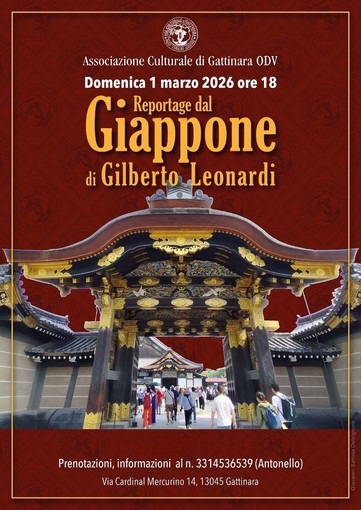 A Gattinara un “Reportage dal Giappone” con Gilberto Leonardi: viaggio, immagini e voglia di partire A Gattinara un “Reportage dal Giappone” con Gilberto Leonardi: viaggio, immagini e voglia di partire