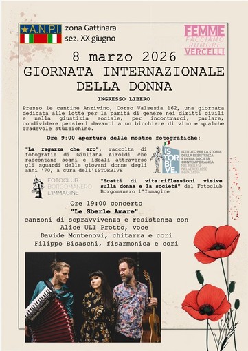 A Gattinara la Giornata internazionale della donna tra fotografia e musica alle Cantine Anzivino