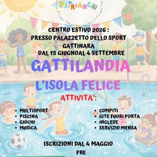 Gattinara, al via le iscrizioni per “Gattilandia – L’isola felice”, centro estivo 2026 al Palazzetto dello Sport