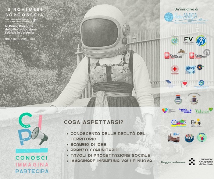 Borgosesia ospita la Prima Giornata della Partecipazione Sociale in Valsesia