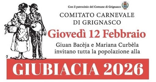 Grignasco si prepara alla Giubiacia 2026: appuntamento il 12 febbraio
