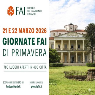 Villa Caccia al centro delle Giornate FAI di Primavera 2026: a Romagnano Sesia un weekend tra cultura, visite e mercato Slow Food