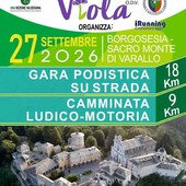 Da Borgosesia al Sacro Monte di Varallo, 18 chilometri di corsa per sostenere il Circuito Viola