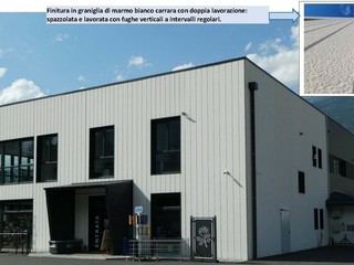 Nuova Valfer - graniglia spazzolata con fughe verticali, I Pannelli di Tamponamento prefabbricati, estetica, funzionalità ed innovazione Nuova Valfer - graniglia spazzolata con fughe verticali, I Pannelli di Tamponamento prefabbricati, estetica, funzionalità ed innovazione