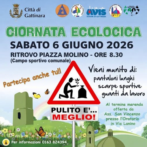 Gattinara si prepara alla Giornata ecologica: appuntamento sabato 6 giugno