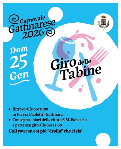 Gattinara, torna il “Giro delle Tabine” per il Carnevale 2026: appuntamento domenica 25 gennaio