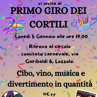 Lozzolo, il Carnevale parte in anticipo: lunedì 5 gennaio il primo “Giro dei cortili” tra cibo, vino e musica