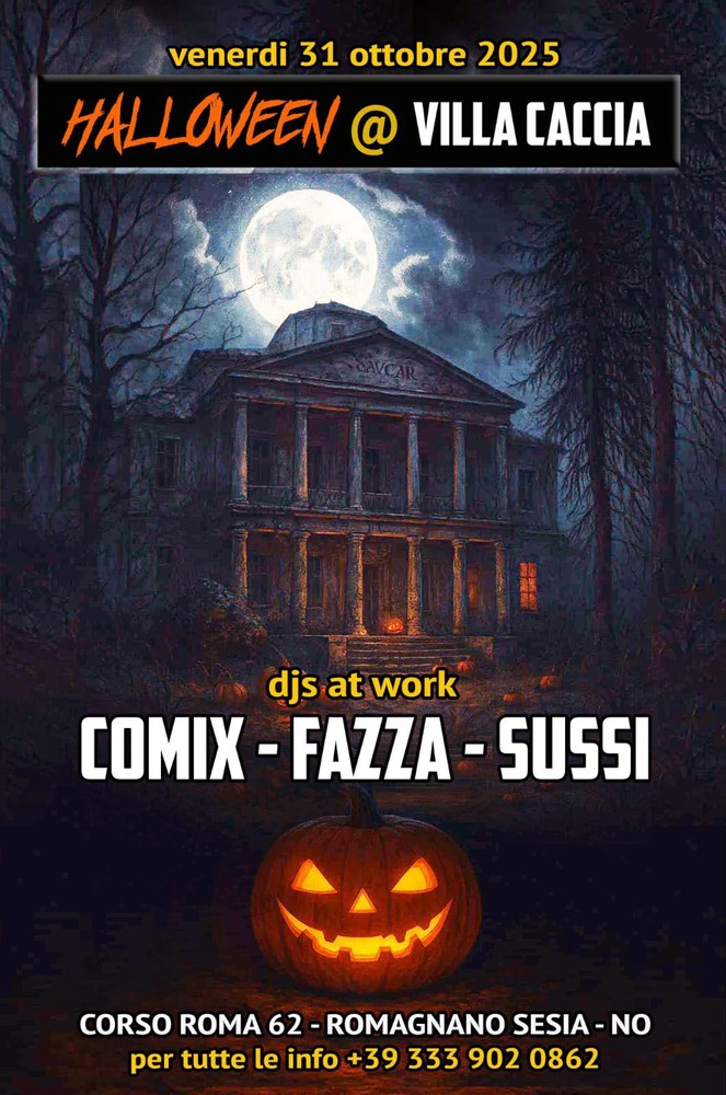 Halloween da brivido a Villa Caccia: musica, divertimento e atmosfera dark a Romagnano Sesia