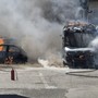 Bus navetta in fiamme, nessun ferito: Seso assicura la continuità del servizio