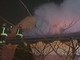 Fiamme dal camino distruggono il tetto di una casa a Netro, foto archivio