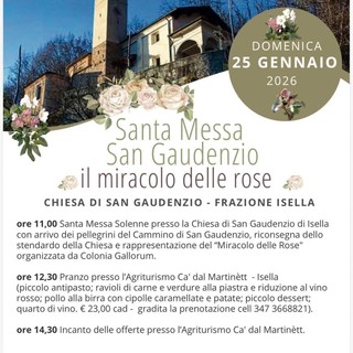 Isella di Grignasco celebra San Gaudenzio: torna il “Miracolo delle Rose” nel 2026